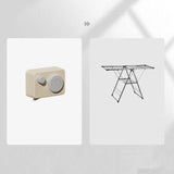 Maxbell Retractable Clothesline Laundry Rack Clothes Drying Rack for Home  Yellow