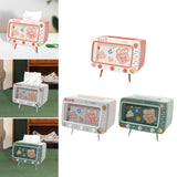 Maxbell Tissue Holder Tissue Dispenser Facial Napkin Box Holder for Table Decoration Pink