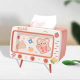 Maxbell Tissue Holder Tissue Dispenser Facial Napkin Box Holder for Table Decoration Pink