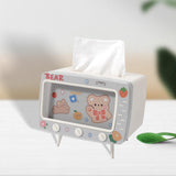 Maxbell Tissue Holder Tissue Dispenser Facial Napkin Box Holder for Table Decoration White