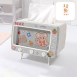 Maxbell Tissue Holder Tissue Dispenser Facial Napkin Box Holder for Table Decoration White