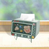 Maxbell Tissue Holder Tissue Dispenser Facial Napkin Box Holder for Table Decoration Green