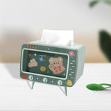 Maxbell Tissue Holder Tissue Dispenser Facial Napkin Box Holder for Table Decoration Green