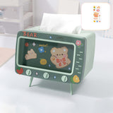 Maxbell Tissue Holder Tissue Dispenser Facial Napkin Box Holder for Table Decoration Green
