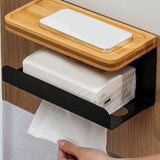 Maxbell Wall Mounted Tissue Holder Tissue Dispenser for Kitchen Bathroom Decoration