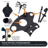 Maxbell Food Processor Storage Rack Stand Holds 5 Accessories for TM6 Cooking Tool Black