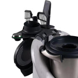 Maxbell Food Processor Storage Rack Stand Holds 5 Accessories for TM6 Cooking Tool Black