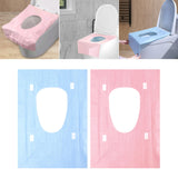 Maxbell 20x Portable Disposable Toilet Seat Cover Nonslip for Kids and Adults Hotels Blue