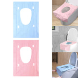 Maxbell 20x Portable Disposable Toilet Seat Cover Nonslip for Kids and Adults Hotels Blue