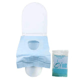 Maxbell 20x Portable Disposable Toilet Seat Cover Nonslip for Kids and Adults Hotels Blue