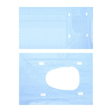 Maxbell 20x Portable Disposable Toilet Seat Cover Nonslip for Kids and Adults Hotels Blue