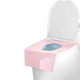 Maxbell 20x Portable Disposable Toilet Seat Cover Nonslip for Kids and Adults Hotels Pink