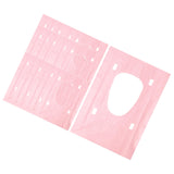 Maxbell 20x Portable Disposable Toilet Seat Cover Nonslip for Kids and Adults Hotels Pink