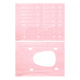 Maxbell 20x Portable Disposable Toilet Seat Cover Nonslip for Kids and Adults Hotels Pink