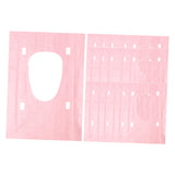 Maxbell 20x Portable Disposable Toilet Seat Cover Nonslip for Kids and Adults Hotels Pink