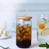 Maxbell Glass Bubble Tea Cups Wide Mouth Transparent for Iced Coffee 470ml