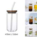 Maxbell Glass Bubble Tea Cups Wide Mouth Transparent for Iced Coffee 470ml