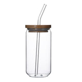Maxbell Glass Bubble Tea Cups Wide Mouth Transparent for Iced Coffee 470ml