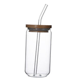 Maxbell Glass Bubble Tea Cups Wide Mouth Transparent for Iced Coffee 470ml