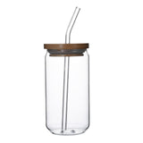 Maxbell Glass Bubble Tea Cups Wide Mouth Transparent for Iced Coffee 470ml