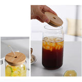 Maxbell Glass Bubble Tea Cups Wide Mouth Transparent for Iced Coffee 470ml