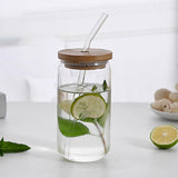 Maxbell Glass Bubble Tea Cups Wide Mouth Transparent for Iced Coffee 470ml