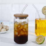 Maxbell Glass Bubble Tea Cups Wide Mouth Transparent for Iced Coffee 470ml