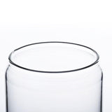 Maxbell Glass Bubble Tea Cups Wide Mouth Transparent for Iced Coffee 550ml
