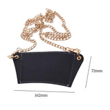 Maxbell PU Leather Shoulder Cup Holder Universal for Luggage Hiking Cup Accessories Black