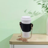 Maxbell PU Leather Shoulder Cup Holder Universal for Luggage Hiking Cup Accessories Black