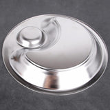 Maxbell Stainless Steel Dumpling Plate with Sauce Dish Platter Serving Plate Round 30cm