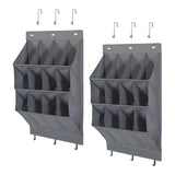 Maxbell Collapsible Door Shoe Rack Organizer Storage Pouch for Wardrobe Home Wall 12 Pockets