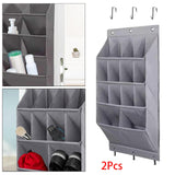Maxbell Collapsible Door Shoe Rack Organizer Storage Pouch for Wardrobe Home Wall 14 Pockets