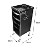 Maxbell 6 Tier Salon Cart Storage Storage Salon Rolling Organizers Style A