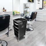Maxbell 6 Tier Salon Cart Storage Storage Salon Rolling Organizers Style A