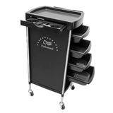Maxbell 6 Tier Salon Cart Storage Storage Salon Rolling Organizers Style B