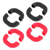 Maxbell 4 Pieces Silicone Assist Handle Holder Non Slip Handle for Skillets Pans Black