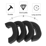 Maxbell 4 Pieces Silicone Assist Handle Holder Non Slip Handle for Skillets Pans Black