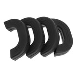Maxbell 4 Pieces Silicone Assist Handle Holder Non Slip Handle for Skillets Pans Black