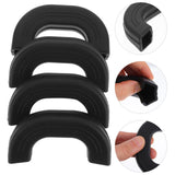 Maxbell 4 Pieces Silicone Assist Handle Holder Non Slip Handle for Skillets Pans Black