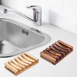 Maxbell Soap Holder No Slip Soap Dishes Travel Soap Box for Household Bathtub Hotel Dark Brown