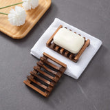 Maxbell Soap Holder No Slip Soap Dishes Travel Soap Box for Household Bathtub Hotel Dark Brown