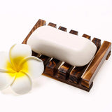 Maxbell Soap Holder No Slip Soap Dishes Travel Soap Box for Household Bathtub Hotel Dark Brown