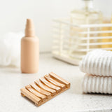 Maxbell Soap Holder No Slip Soap Dishes Travel Soap Box for Household Bathtub Hotel Light Brown