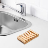 Maxbell Soap Holder No Slip Soap Dishes Travel Soap Box for Household Bathtub Hotel Light Brown