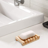 Maxbell Soap Holder No Slip Soap Dishes Travel Soap Box for Household Bathtub Hotel Light Brown