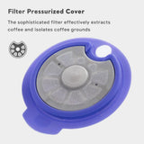 Maxbell Reusable Coffee Capsule Easy Cleaning Durable for Coffee Maker Party Office 60ml