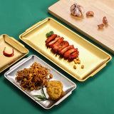 Maxbell Stainless Steel Plate Stackable Serving Platter for Hotel Restaurant Camping Medium
