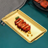 Maxbell Stainless Steel Plate Stackable Serving Platter for Hotel Restaurant Camping Medium