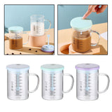 Maxbell Coffee Mugs Automatic with Lid Coffee Blender Electric for Tea Blue